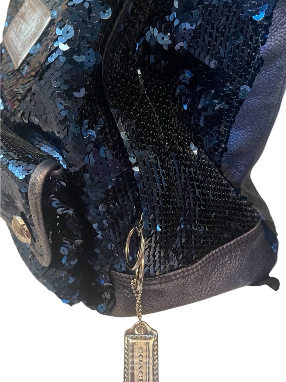 EUC Vintage Coach Poppy Sequin Spotlight Backpack Limited Edition - Picture 4 of 16